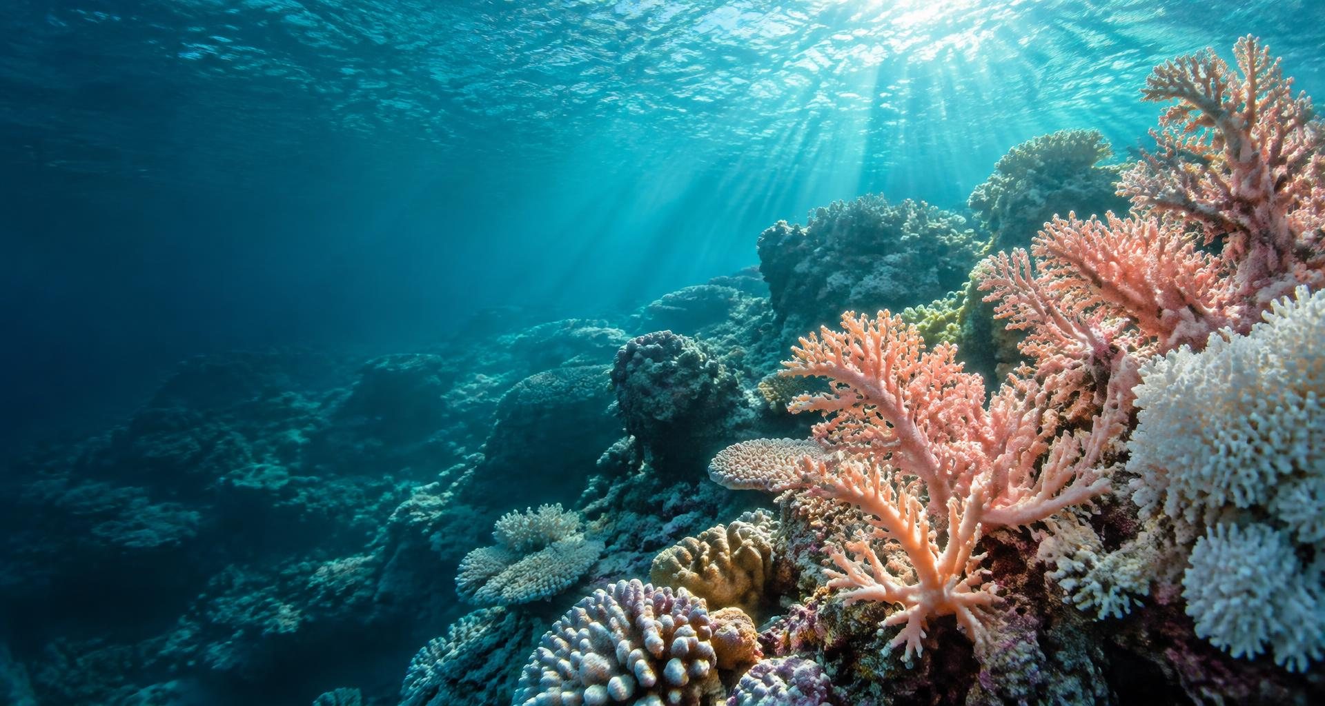 LW Management independent education — soothing turquoise coral reef